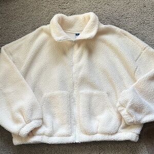 Old Navy Cream Sherpa Fleece